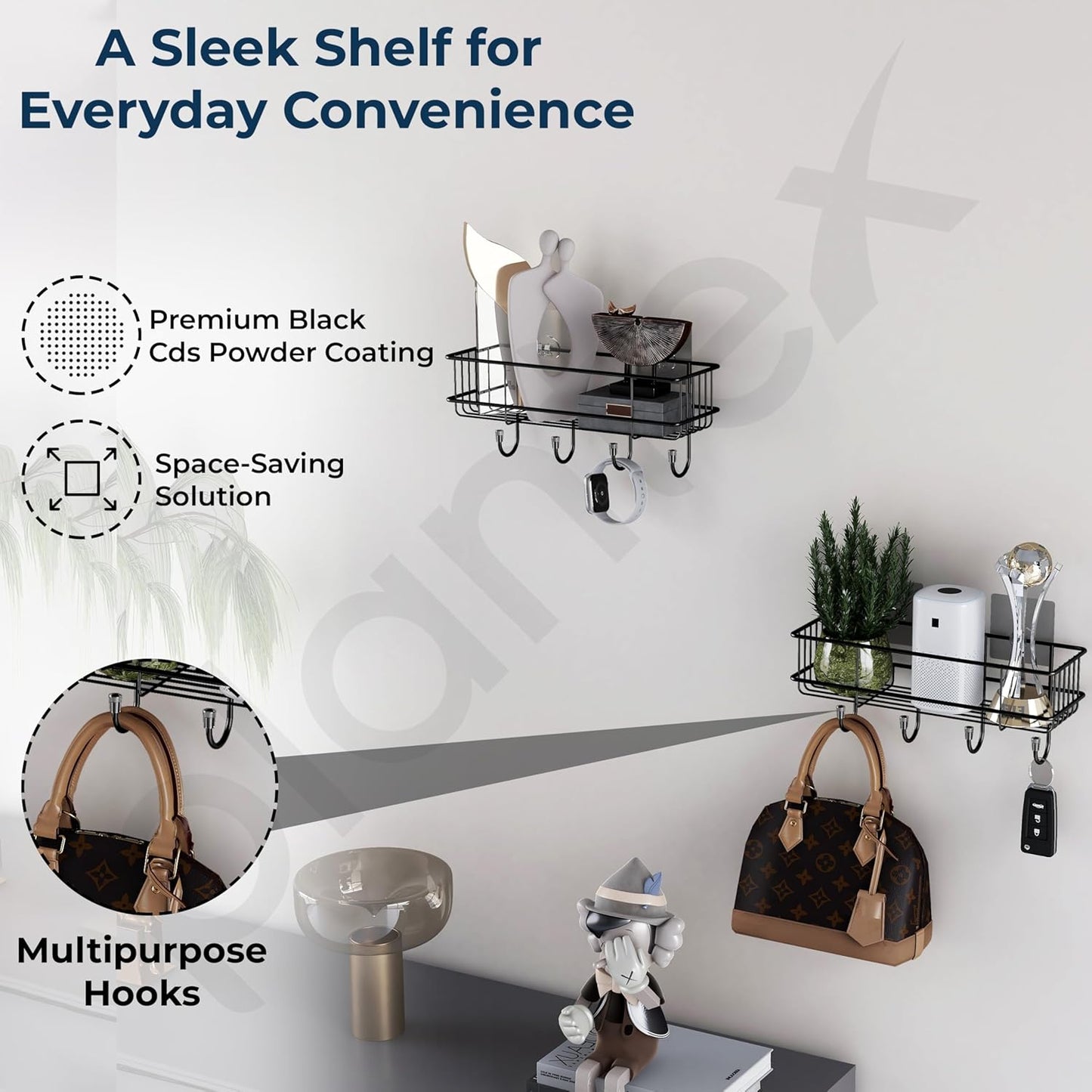 ROVEXA Self-Adhesive Bathroom Shelf