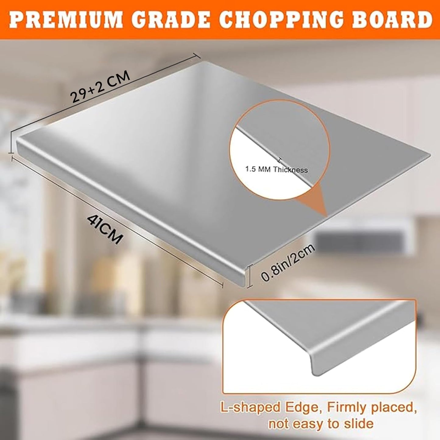 ROVEXA Premium Stainless Steel Countertop Protector 41W*31W