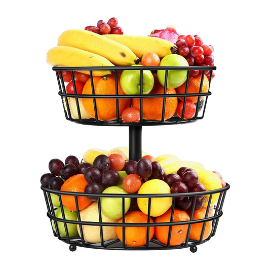 ROVEXA 2-Layer Steel Fruit & Vegetable Basket