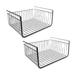 Go Hooked 16-Inch Under Shelf Basket (Pack of 2, Black)
